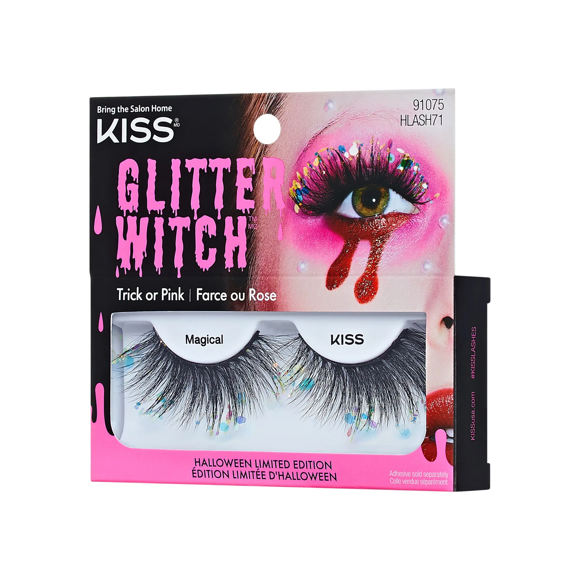 Pestañas Postizas Kiss Halloween - Magical | 1 par, pestañas en tira, 16 mm