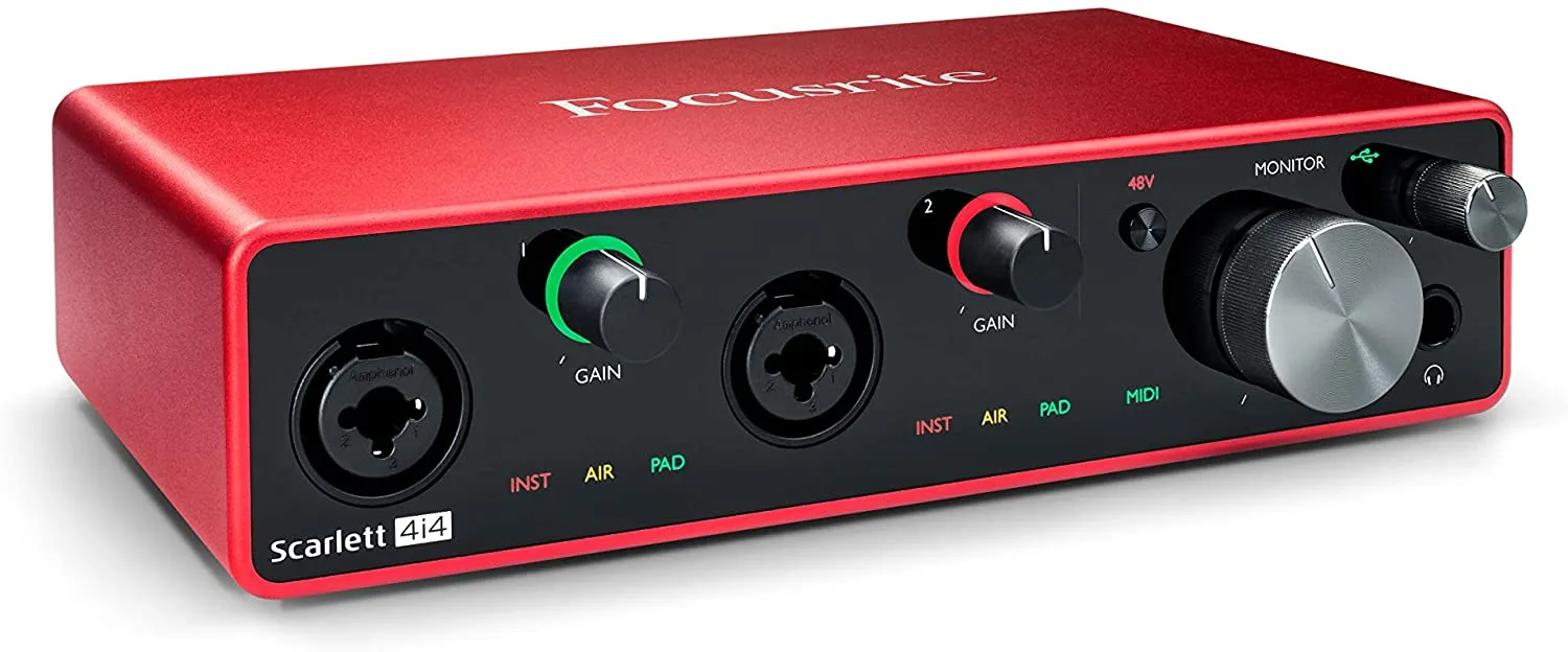 Focusrite Scarlett 4i4 (3rd Gen) USB Audio Interface