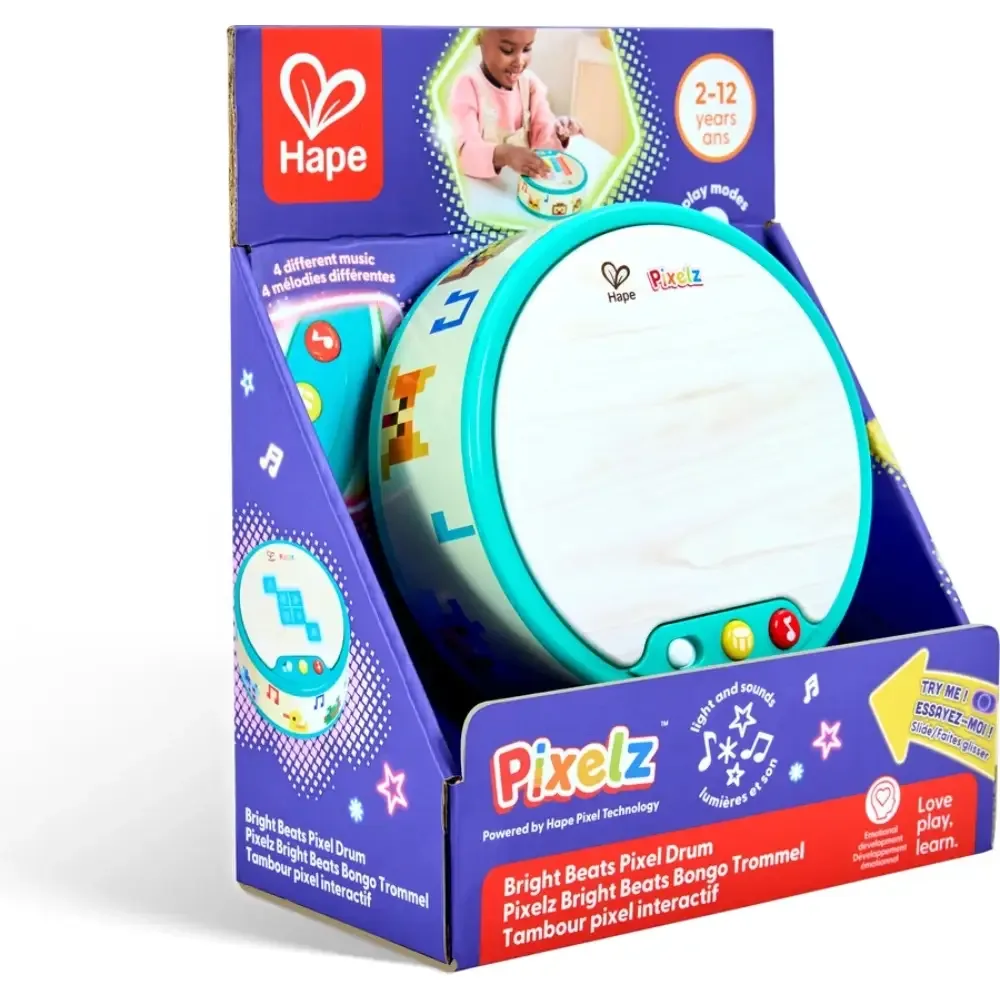 Bright Beats Bongo Drum: Erstes Musikspielzeug für Kleinkinder