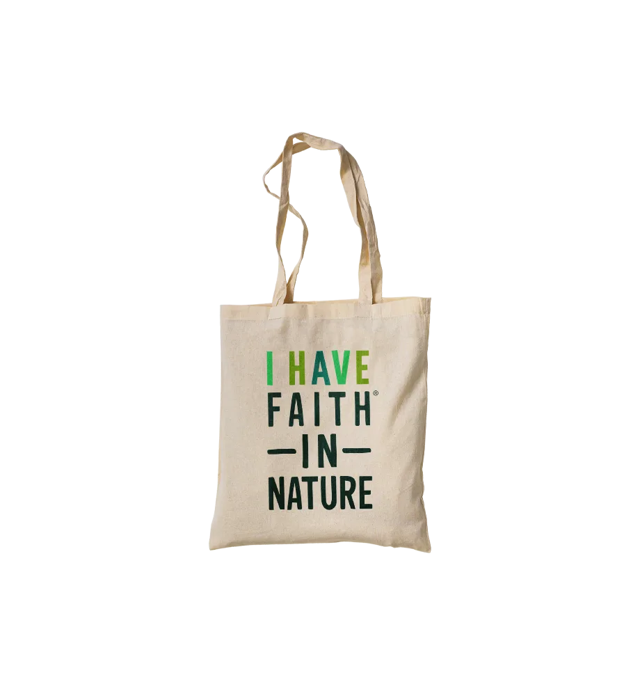 Borsa in tela Faith In Nature: usi e consigli per la pulizia