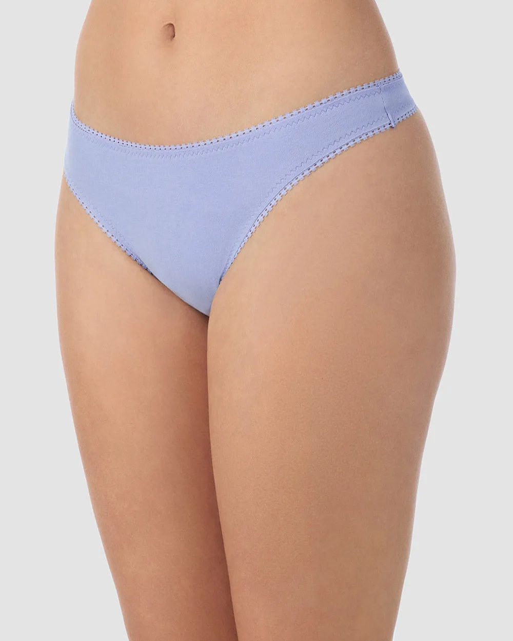 Cabana Cotton Hip G Thong Underwear - Thistle