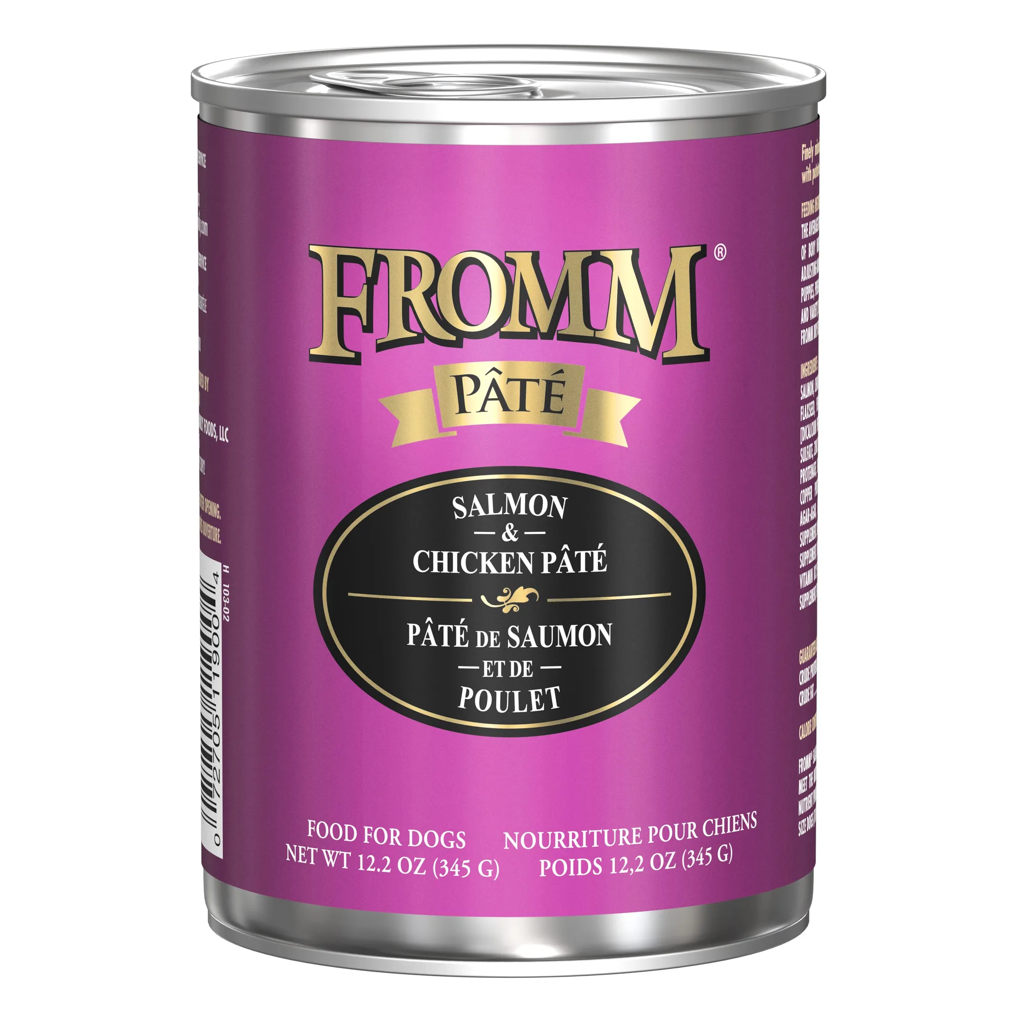 Fromm Gold Dog Can GF Salmon & Chicken Pate 12oz can