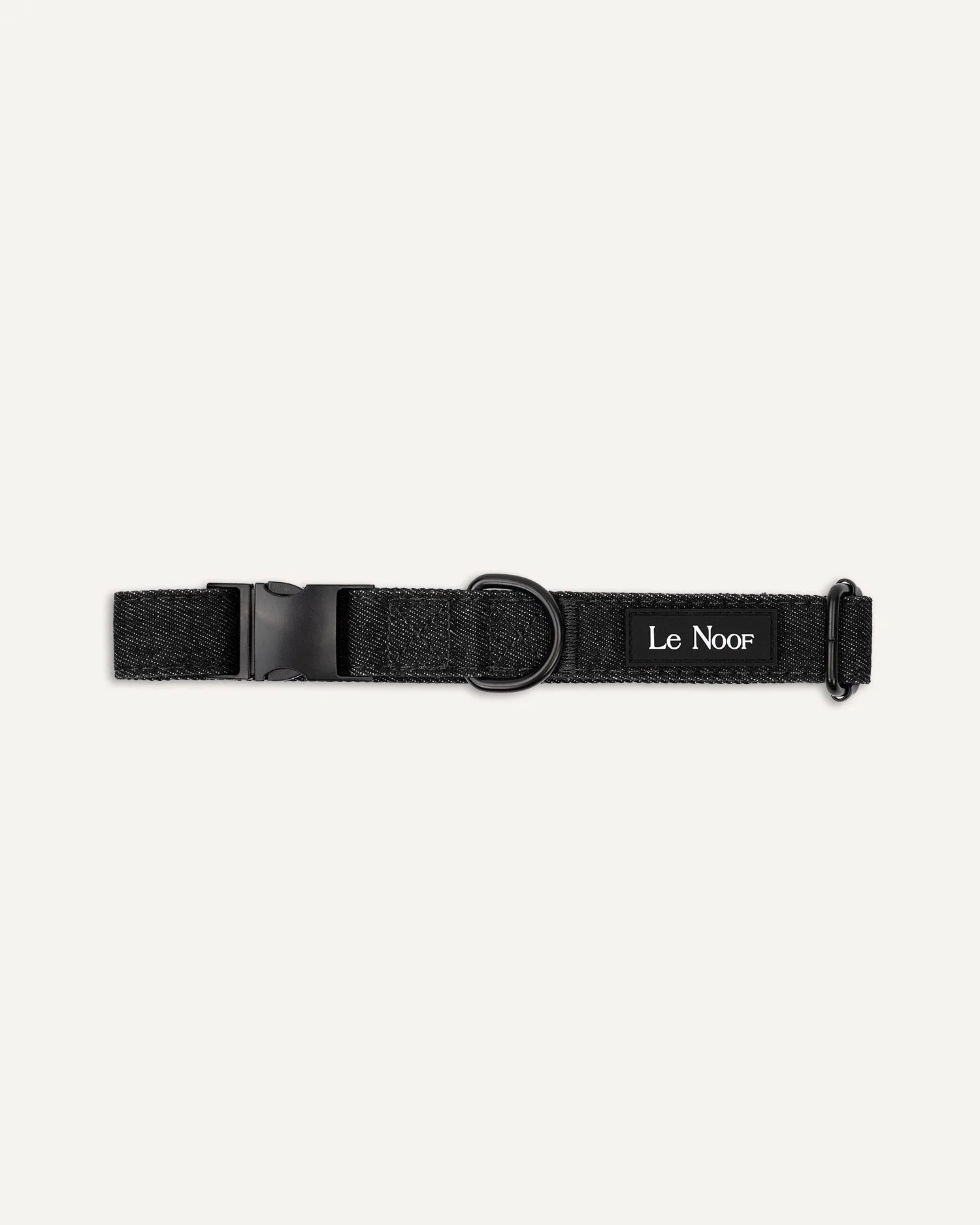 Collar para perro de mezclilla negro