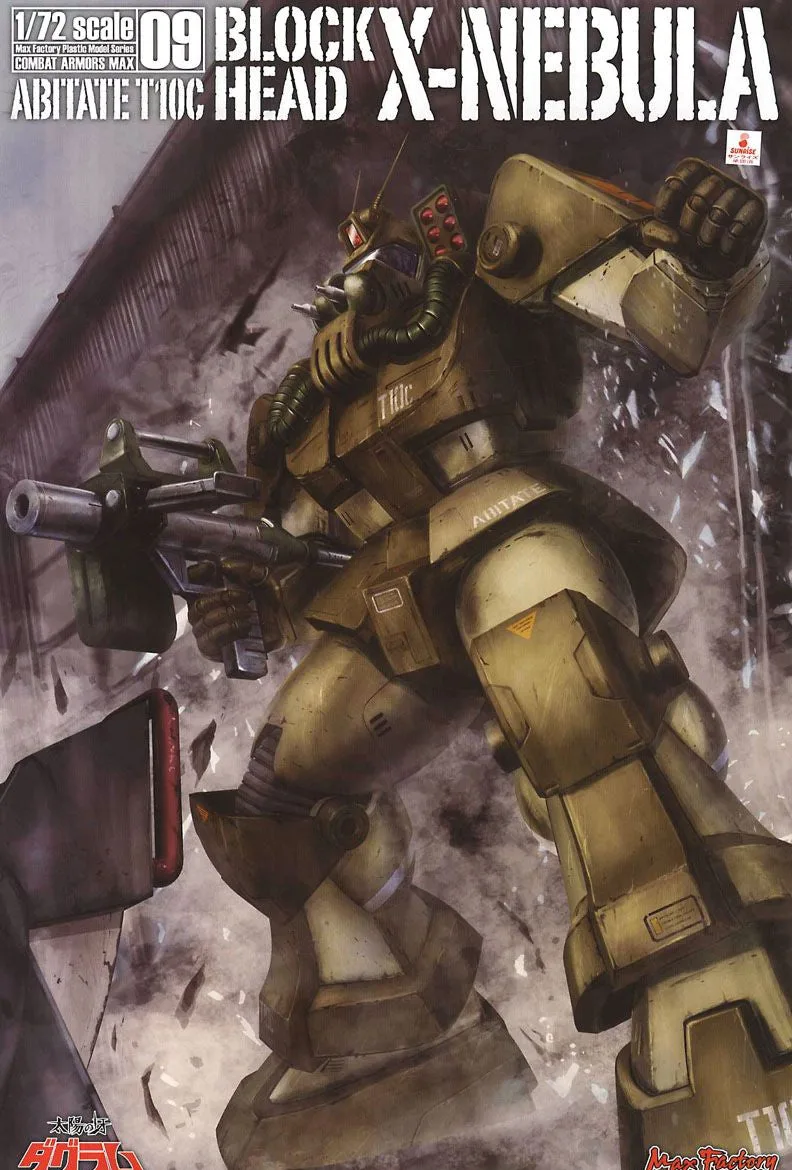 PLAMAX Combat Armors MAX 09 Fang of the Sun Dougram 1/72 Abitate T10C Block Head X-Nebula