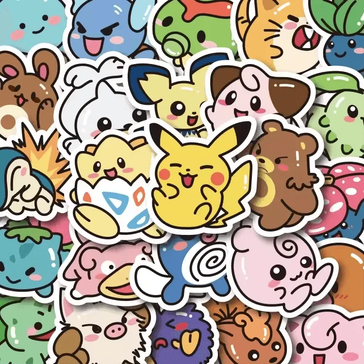 Kawaii 50PCS Pokémon Stickers