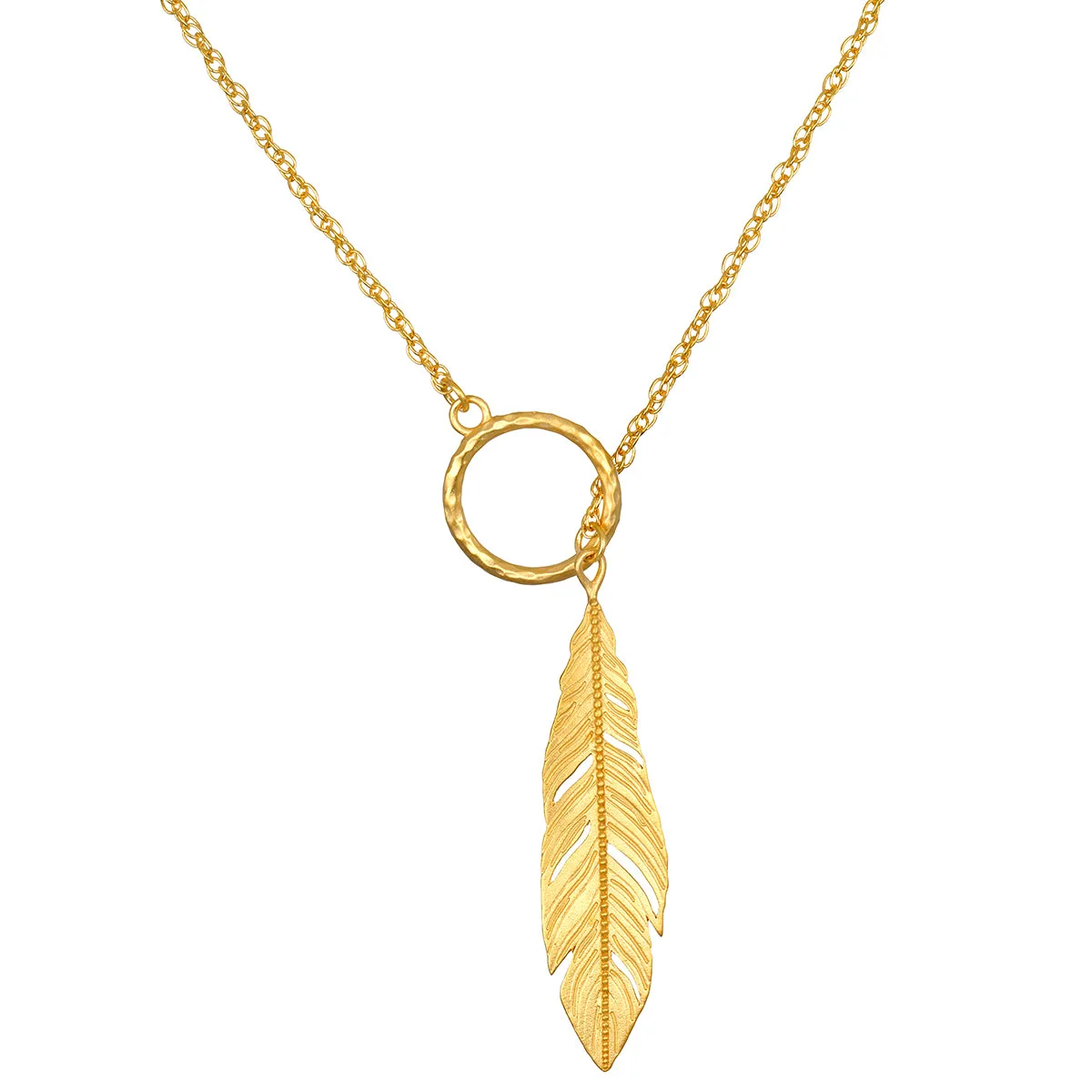 Spirituele Boodschapper Veer Lariat Ketting