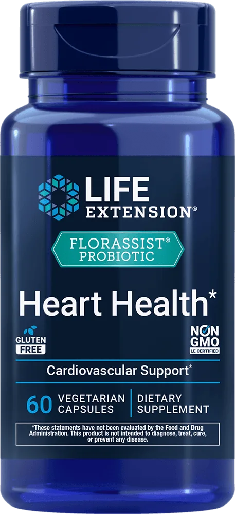FLORASSIST® Probiotic Heart Health, 60 vegetarian capsules