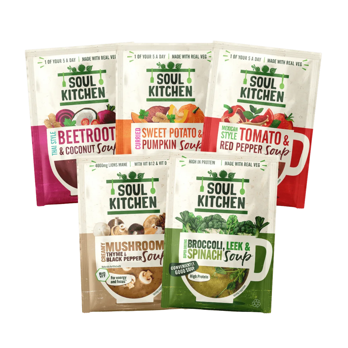 Premium Instant Soup Sample Pack (5 Servings)