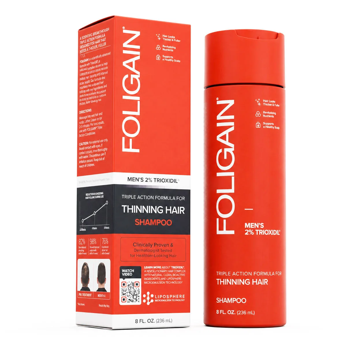 Sada FOLIGAIN Triple Action Trial pro muže: Co obsahuje