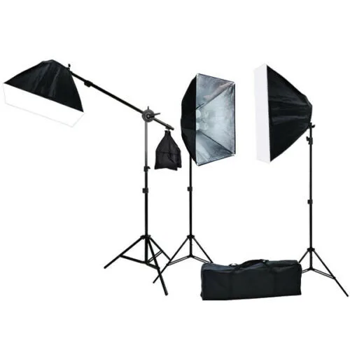 2000W Video Studio Photography Softbox Hair Light Kit