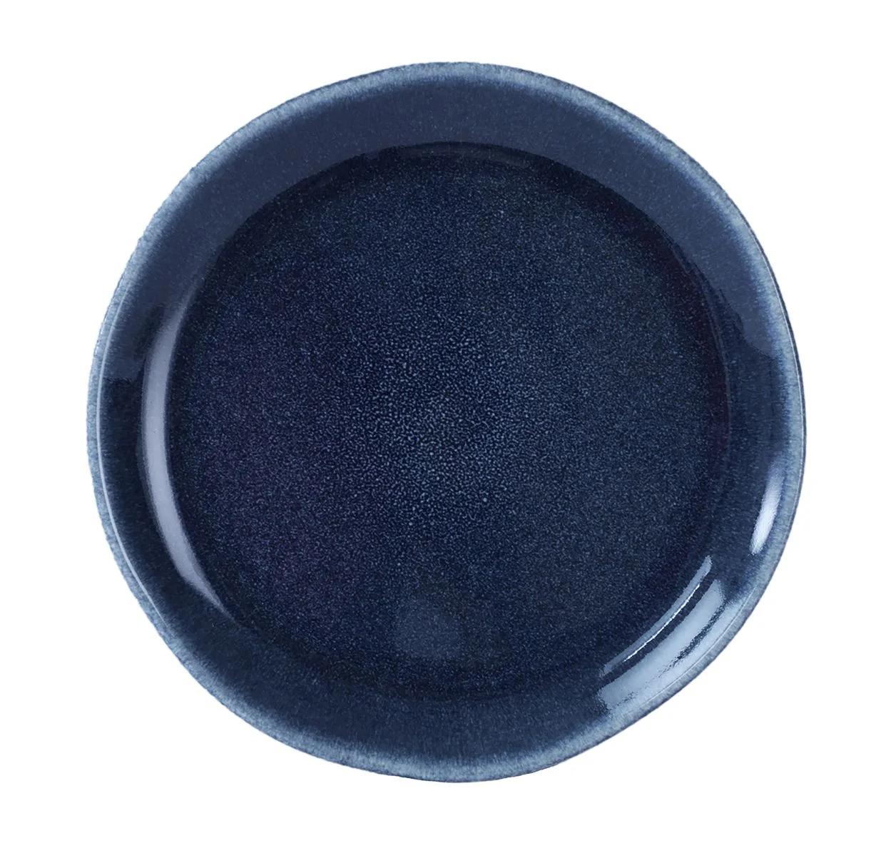 plato llano azul noche