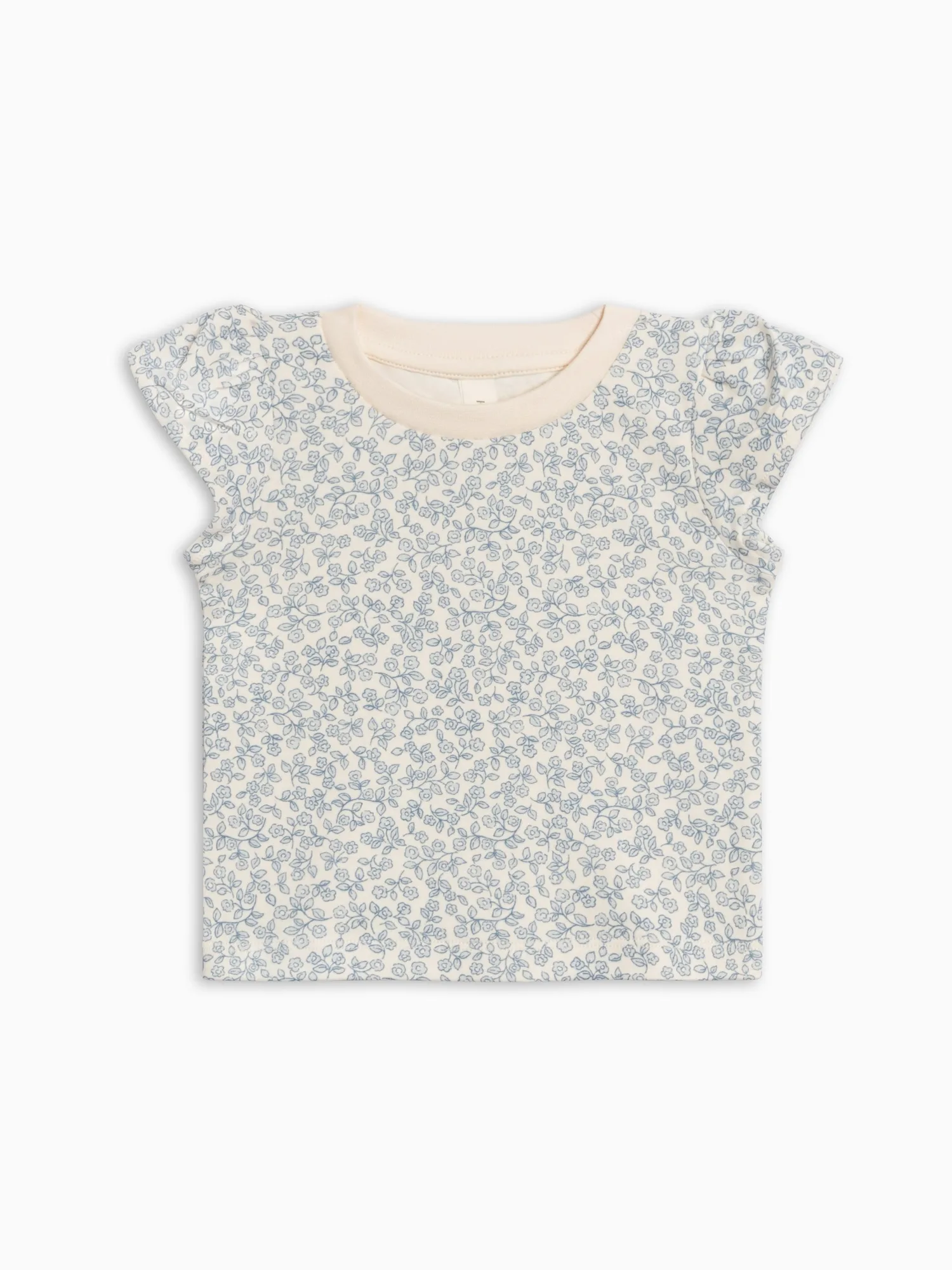 تي شيرت Pearl Petal Sleeve - Narelle Floral / Ivory + Sea