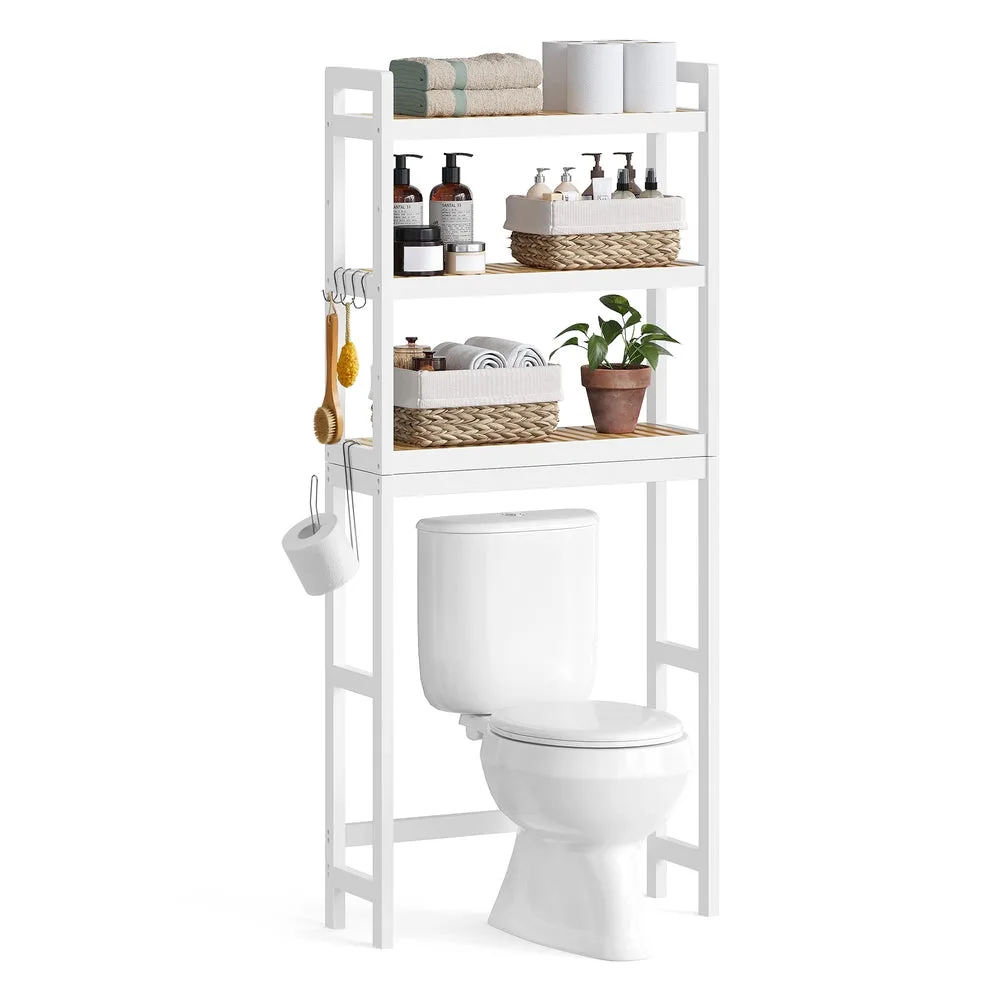 SONGMICS 3-Tier Bamboo Bathroom Organizer