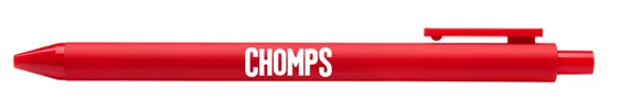 Caneta e bloco de notas Chomps: Material de escritório para amantes de snacks