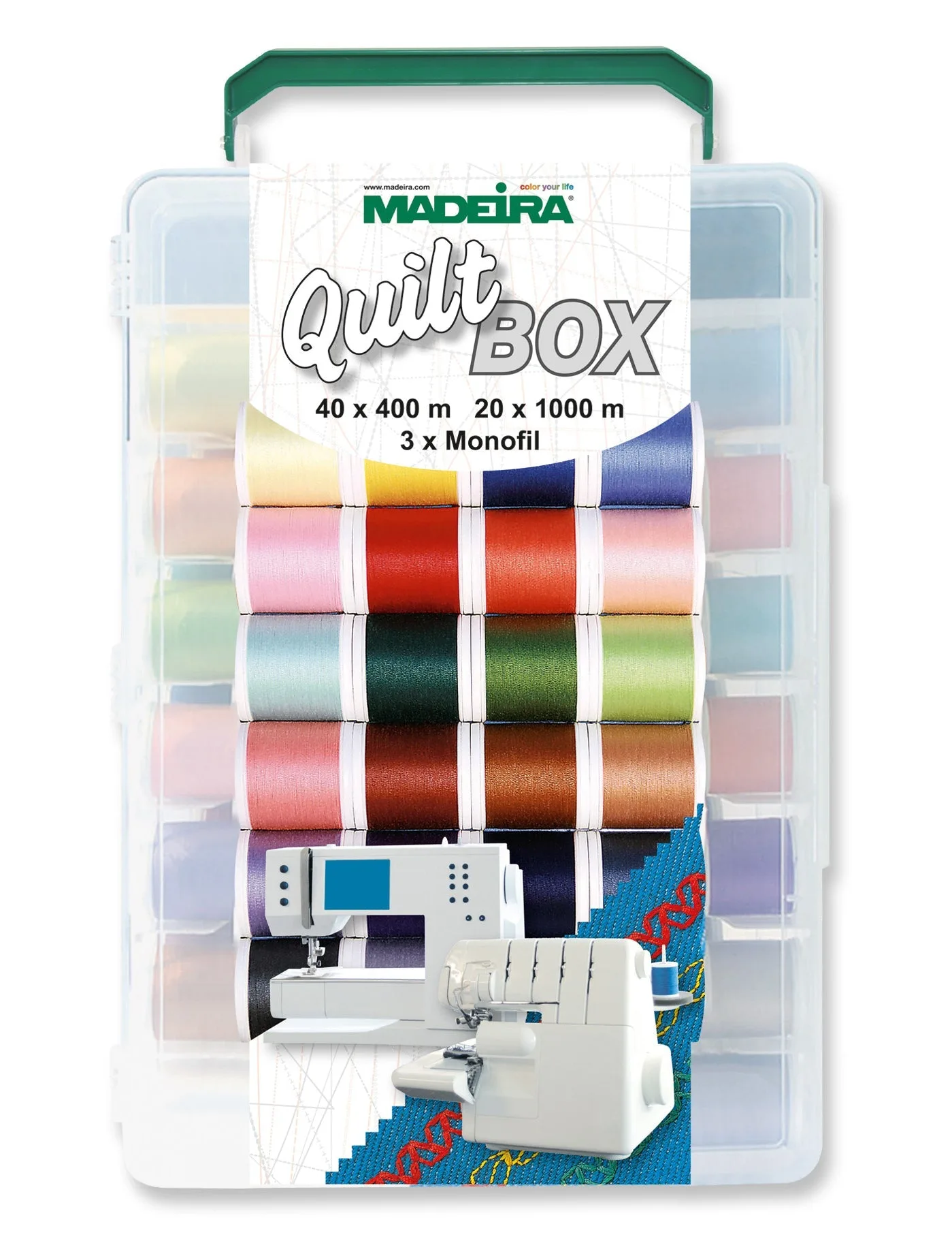 Aerofil 120 – Quilt Box, 40 440-yard (400m) and 22 1100-yard (1000m) Spools