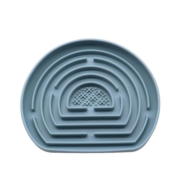 Alfombra de lamer de silicona PawSafe para perros, semicírculo