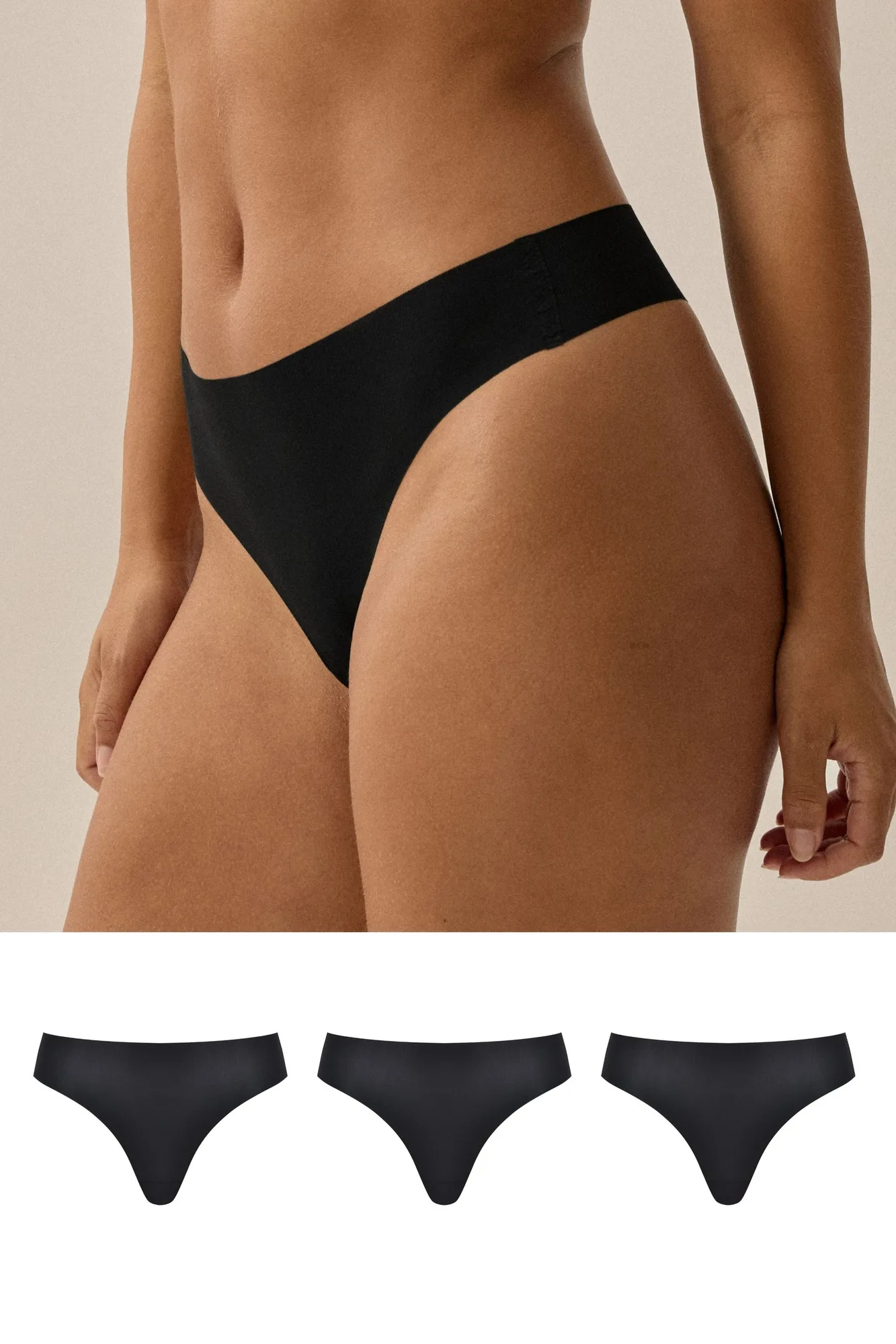 One Size Slip Set - Schwarz