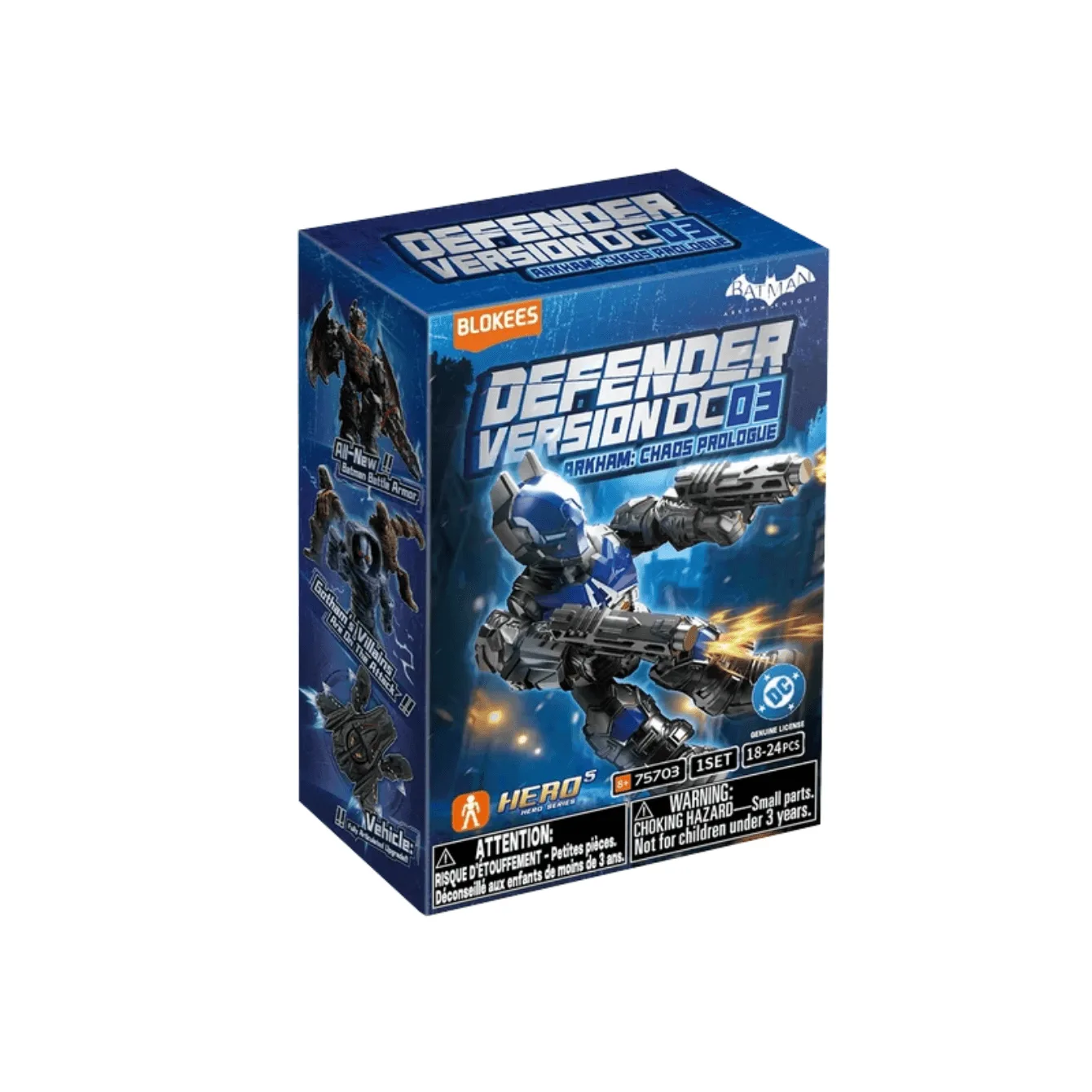 DC Defender Version 03 Arkham: Chaos Prologue | Blokees