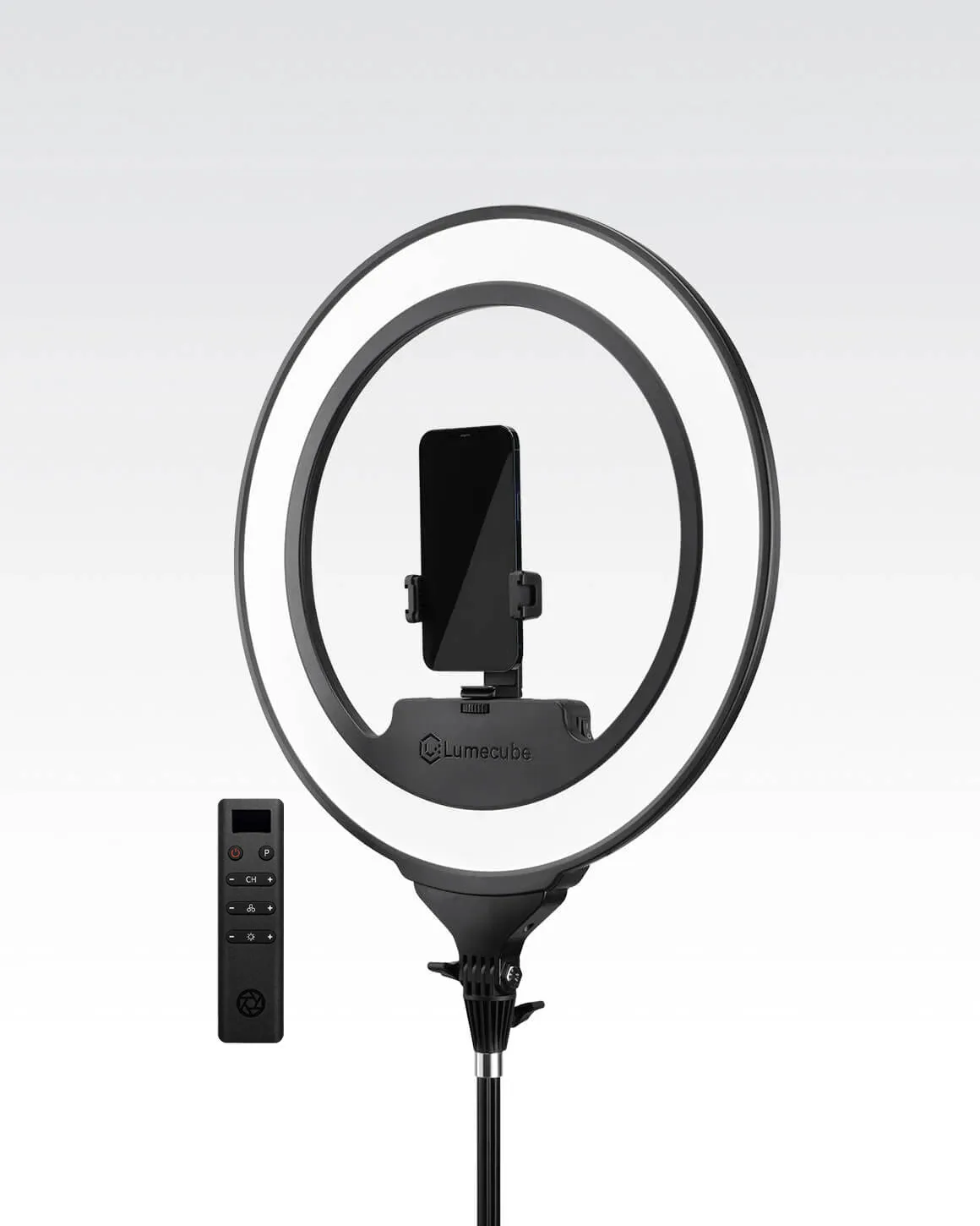 Lume Cube Cordless Ring Light Pro Black 18-inch Edge-Lit LED Ring Light