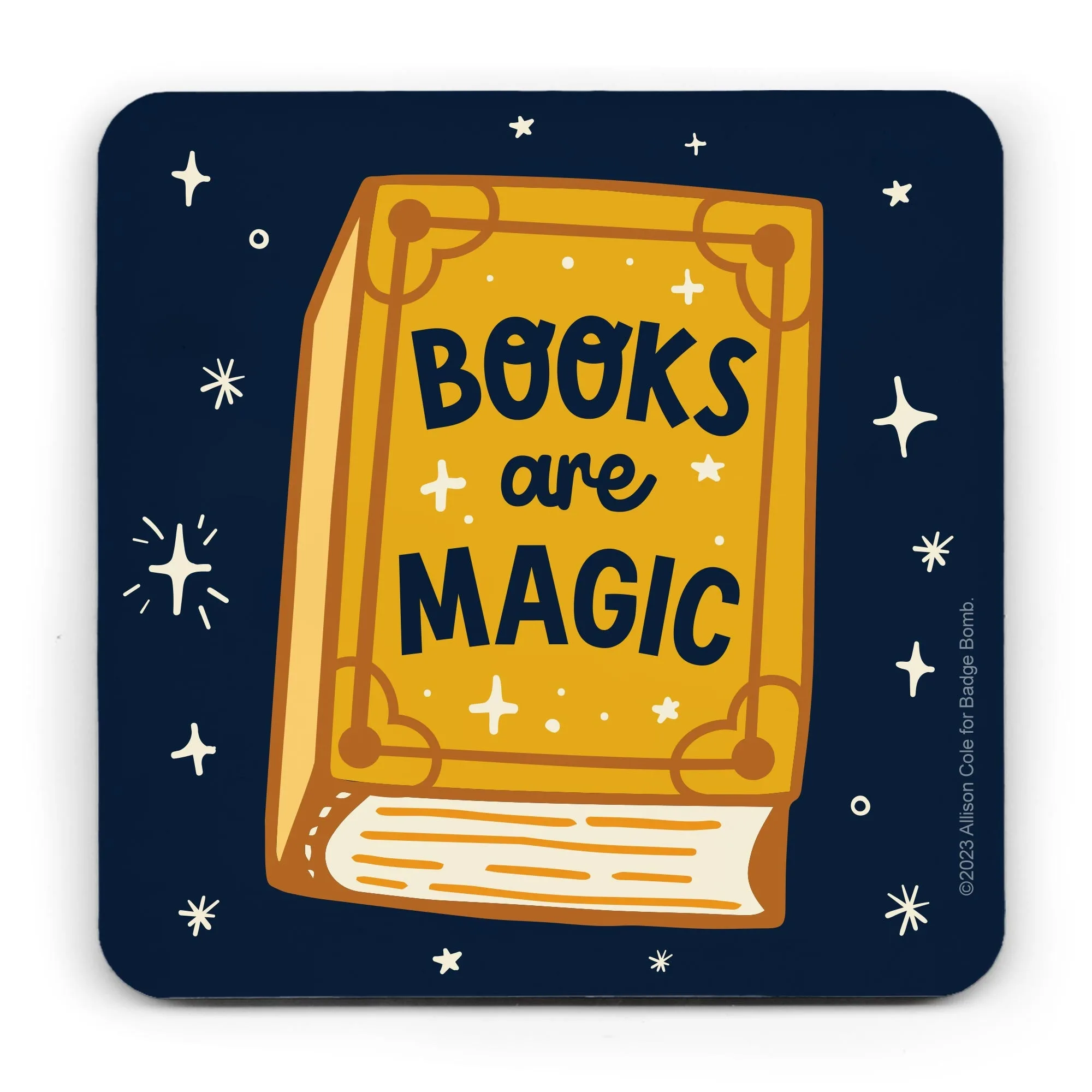 Books Are Magic Coaster