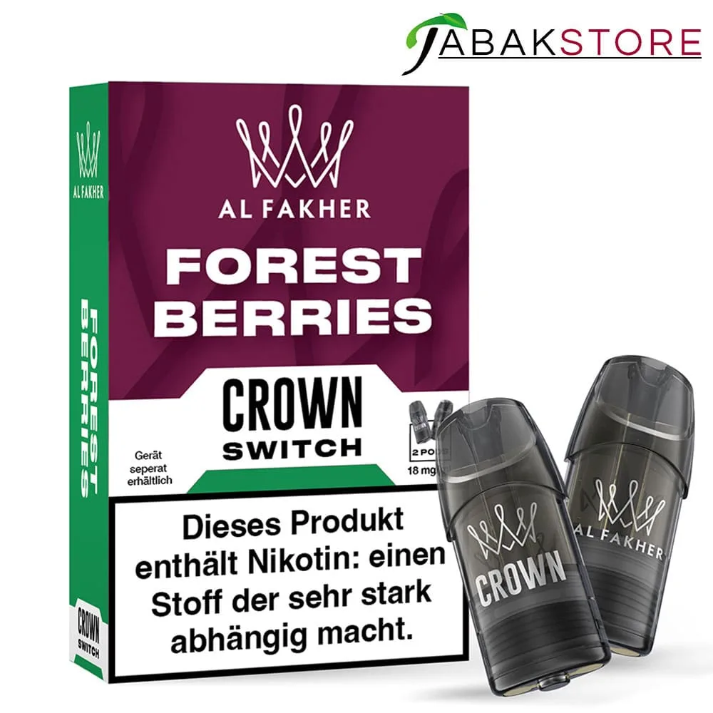 Al Fakher Pods | Crown Switch | Forest Berries | 18mg