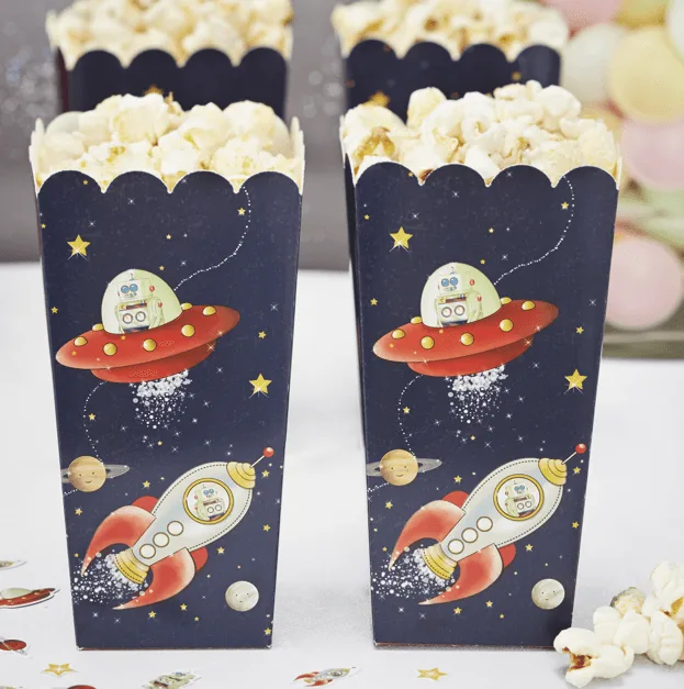 Popcorn Boxen - Rosa - Chevron Göttlich (Kopie)