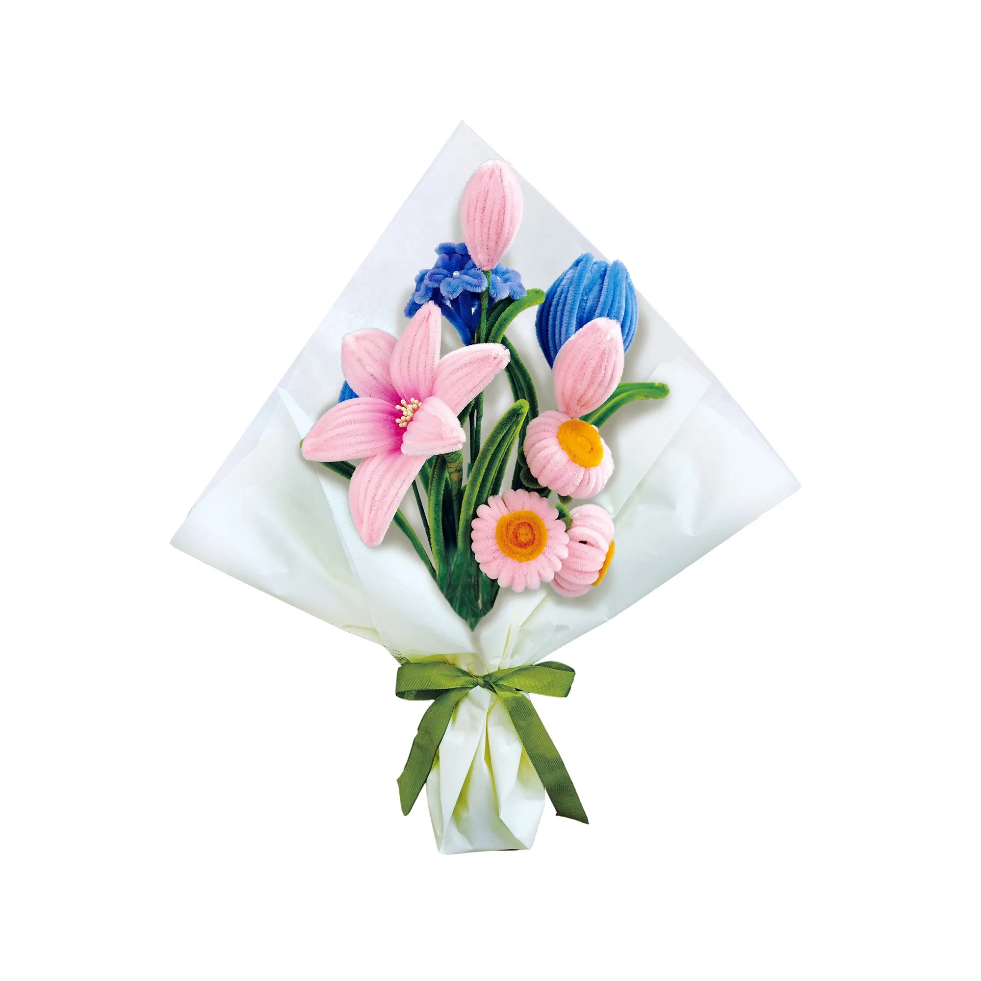 Kit di creazioni in ciniglia: idee bouquet per principianti