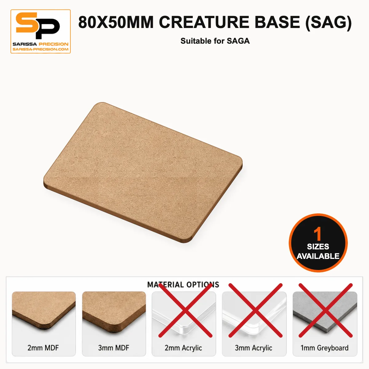 80x50mm Creature Base (SAG)