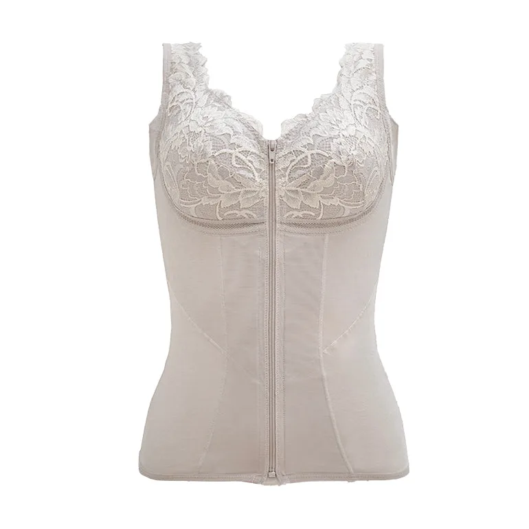 Zip Front Wireless Bra Camisole 25