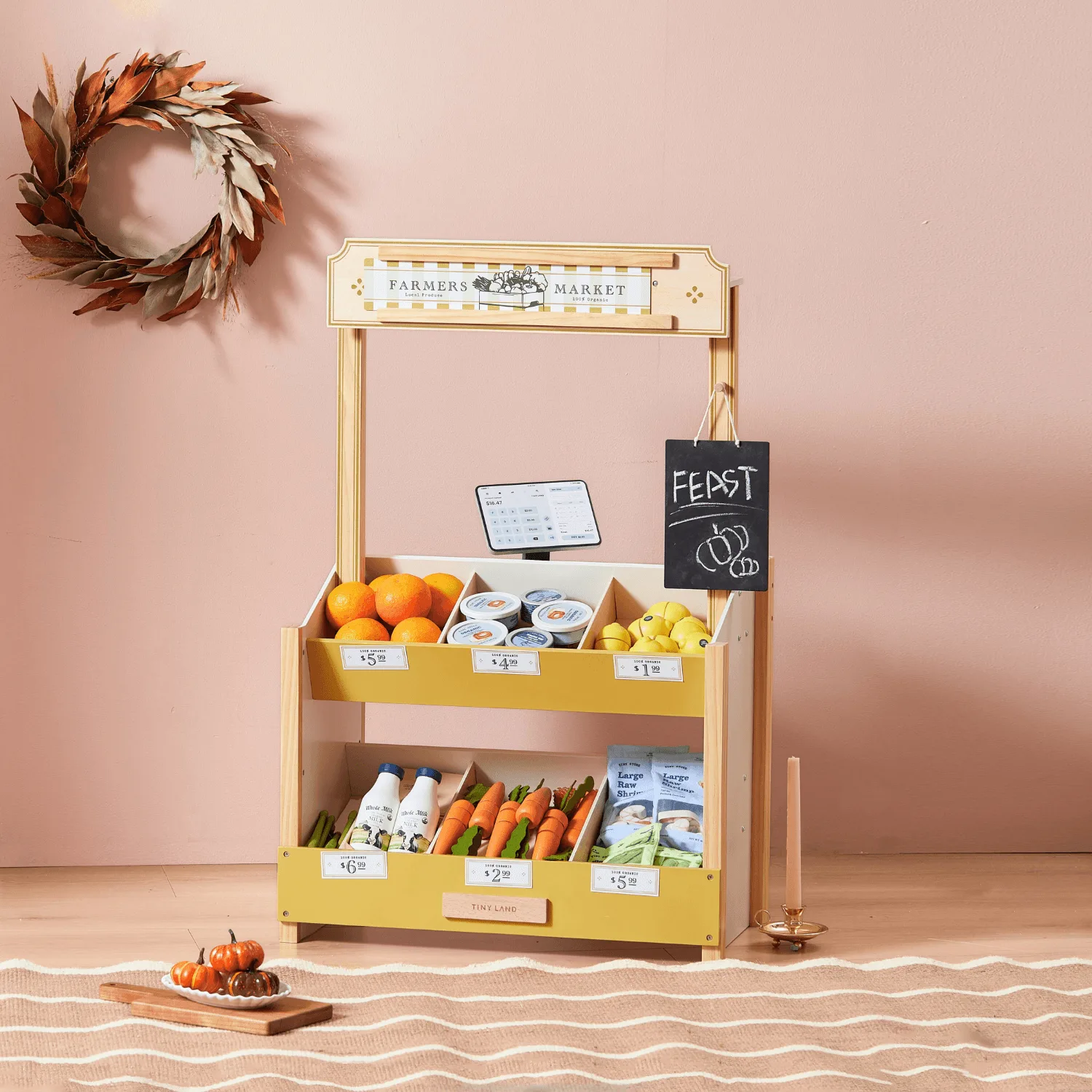 Farmers’ Market Gift Set: Market Stall & Organic Food Collection