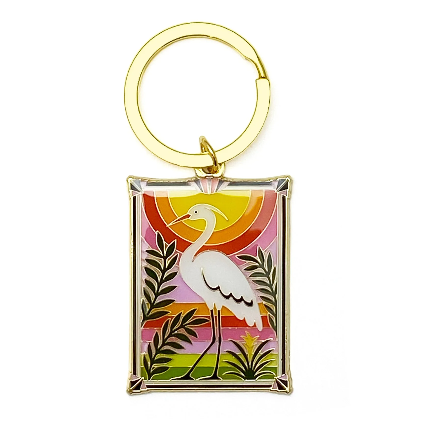 Heron Keychain: Symbol of Grace & Patience