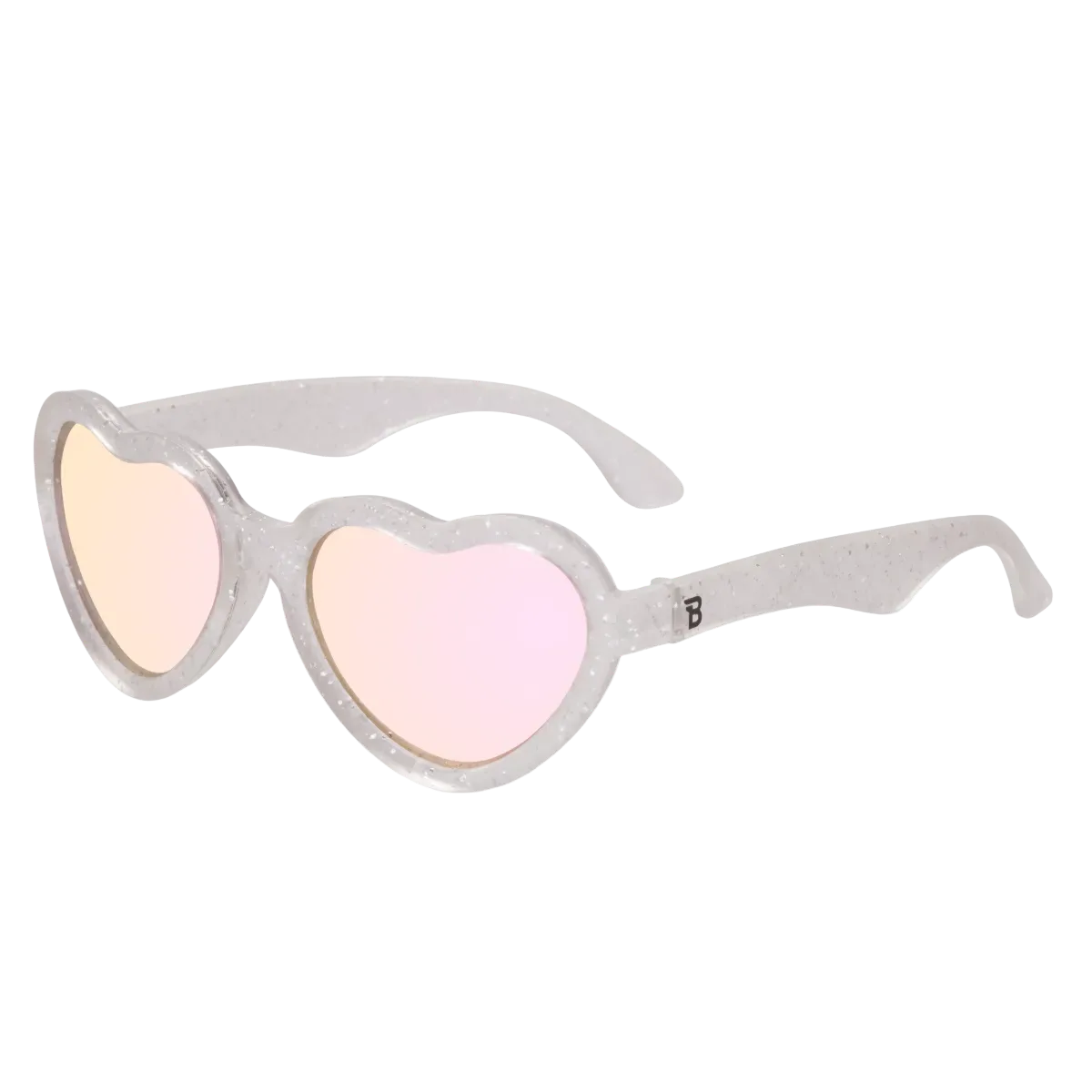 Silberne Glitzer-Herz-Sonnenbrille: UV-Schutz-Guide