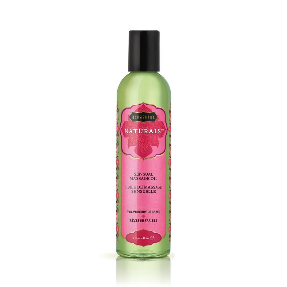 Kama Sutra Natural Massage Oils - Strawberry Dreams 8 oz (200 ml)