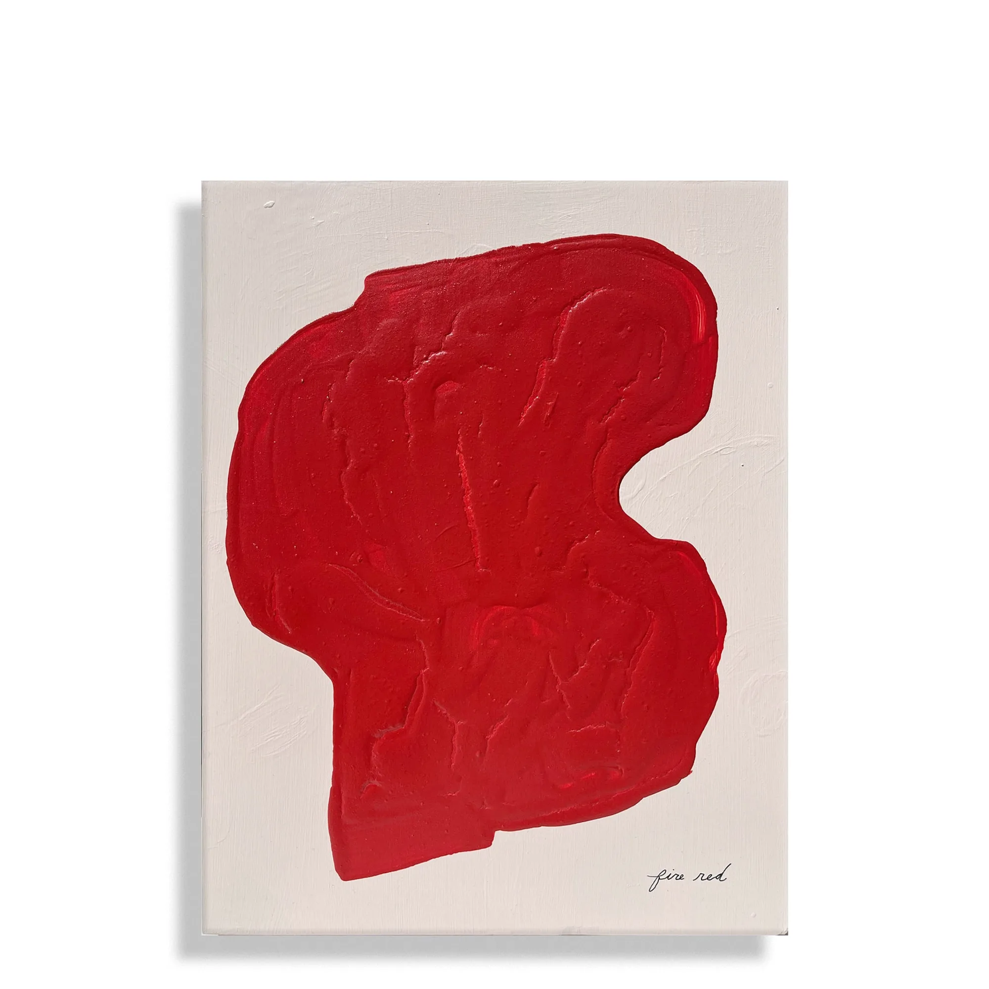 Fire Red Painted Composition