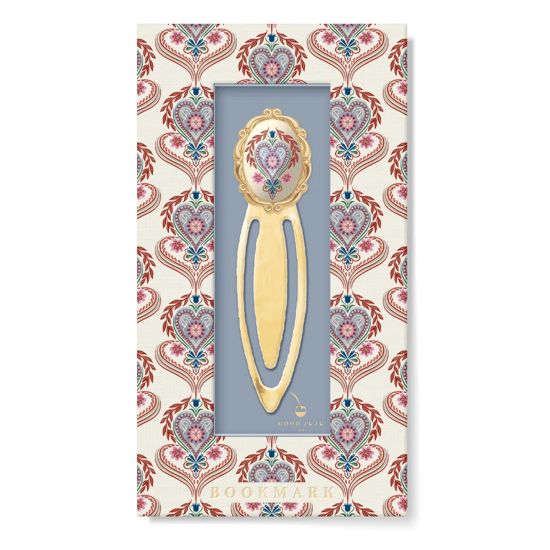 Folk Heart Metal Clip Bookmark