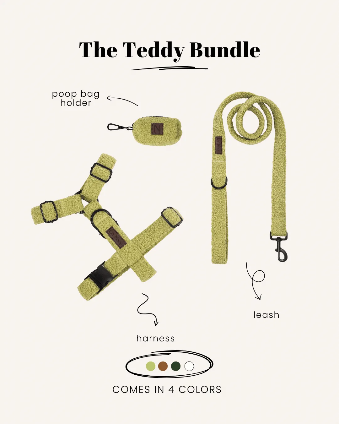Teddy Dog Harness Set