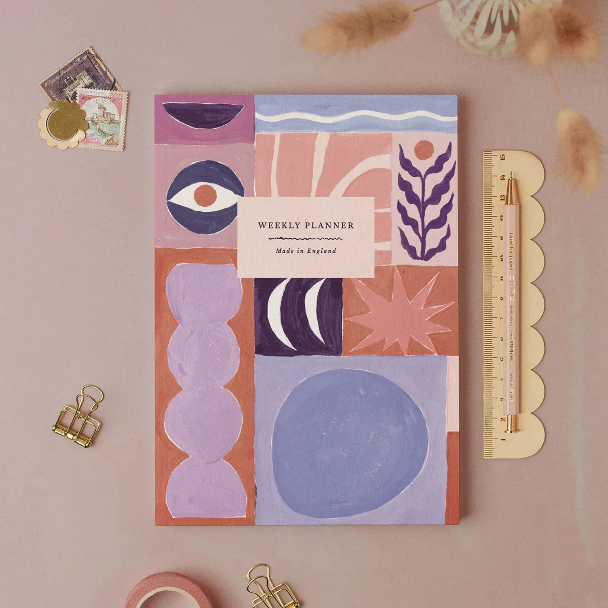 Sister Paper Co: Studio Abstract - týdenní plánovač