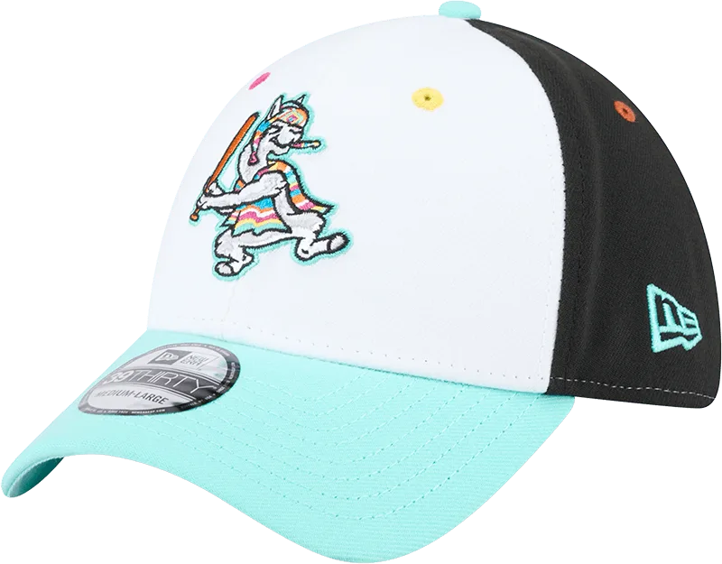 Hickory Crawdads New Era Llamas de Hickory 39Thirty Stretch Fit Cap