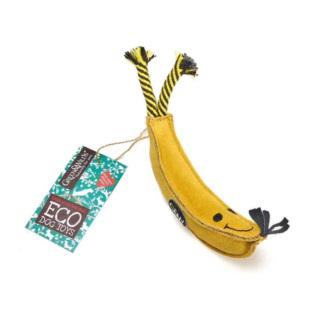 Green & Wild’s Barry The Banana Eco Dog Toy