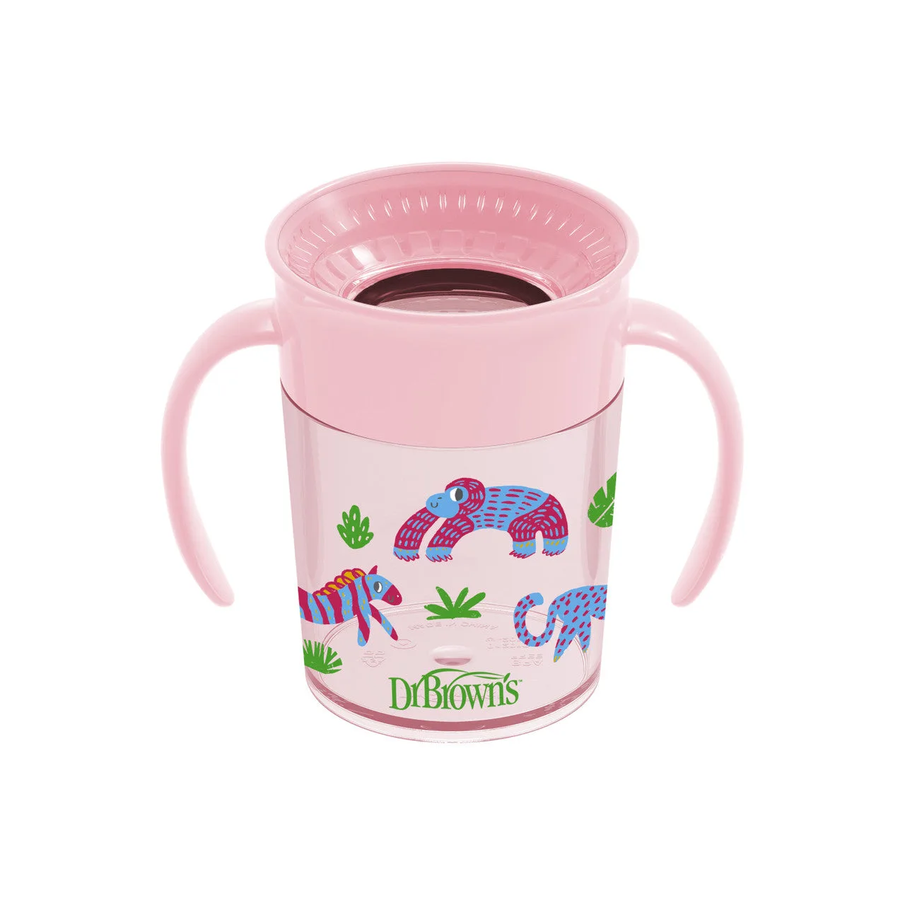 Dr Brown's Milestones Cheers360 Cup, 7oz/200ml, Pink