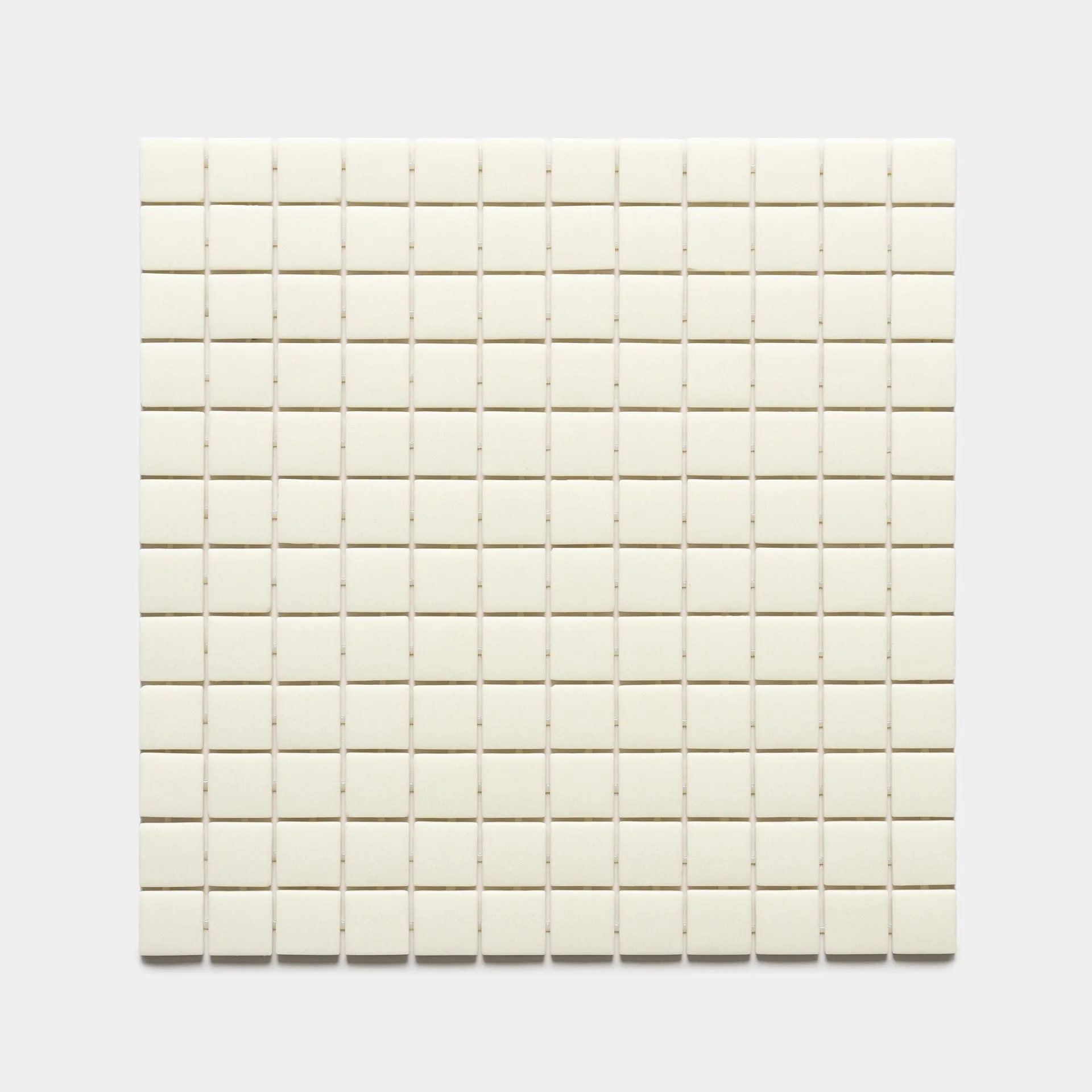 Milk 1x1 Glass Mosaic: Bathroom Accent Wall Ideas