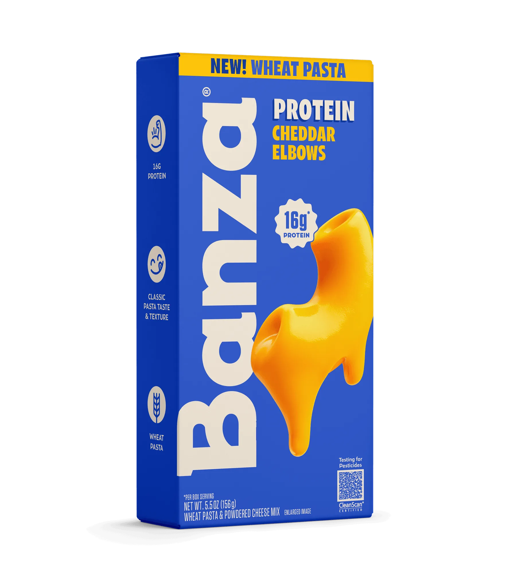 Wheat Protein Mac and Cheese Elbows – Yellow Cheddar (12-Pack)