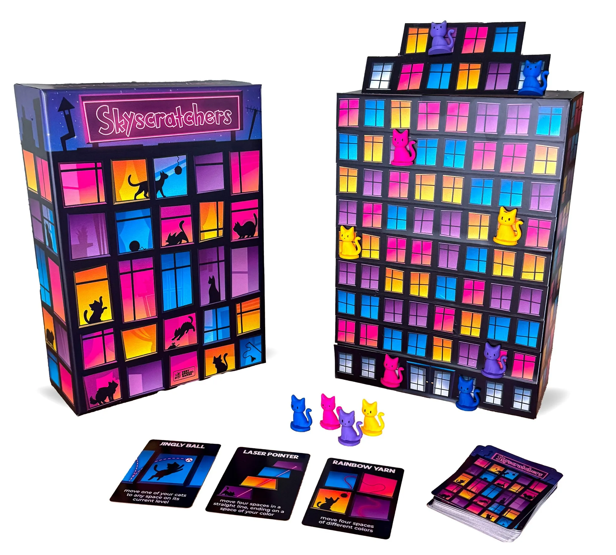 PRE-ORDER Skyscratchers: A Sneakily Strategic Game of Escaped Cats