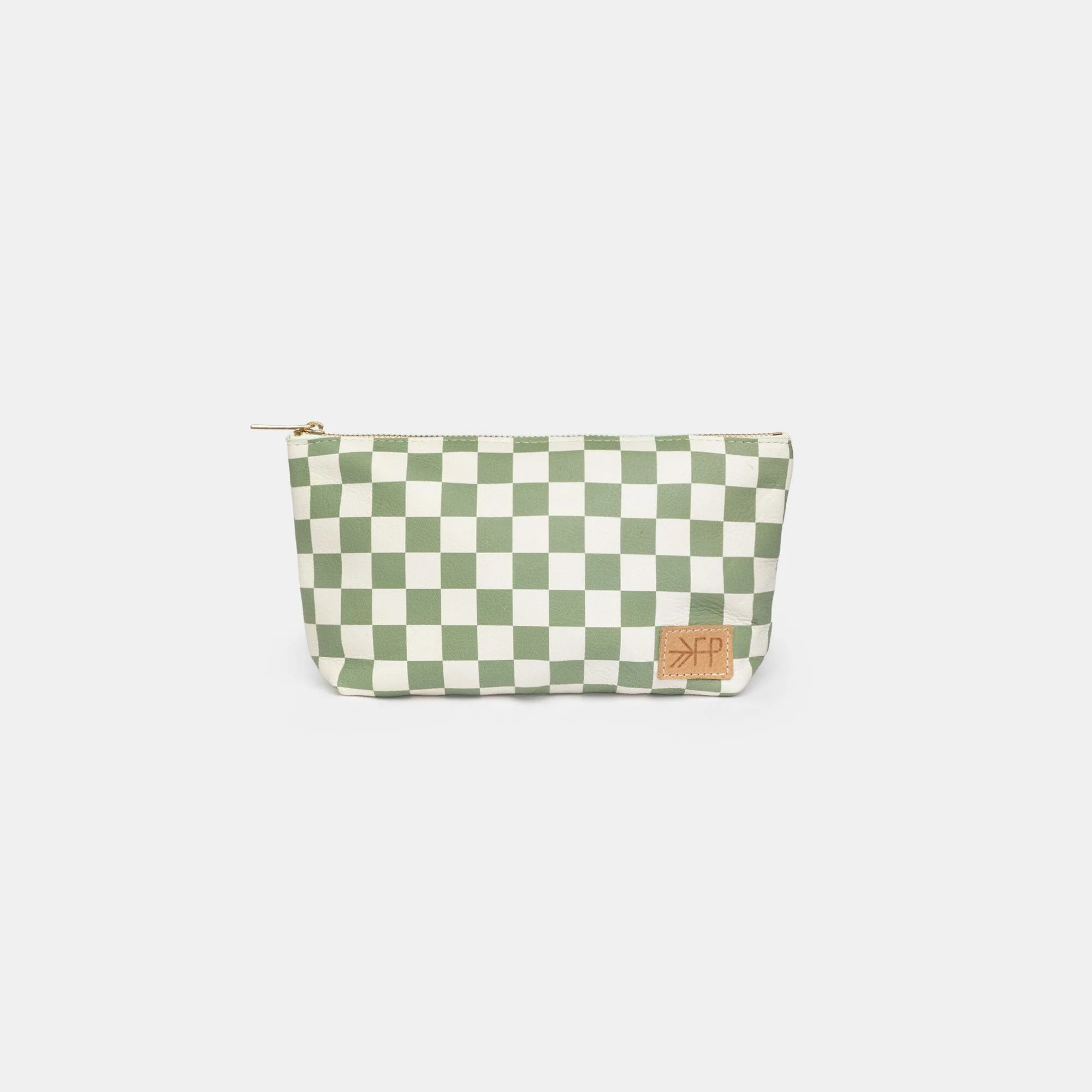 Salbeigrüne Karo Utility-Tasche