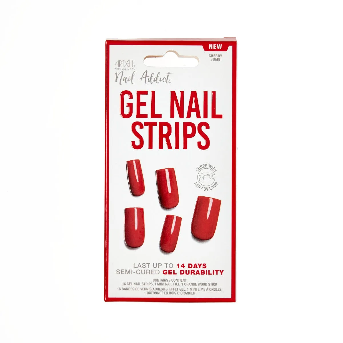 Nail Addict Gel Nail Strips - Cherry Bomb