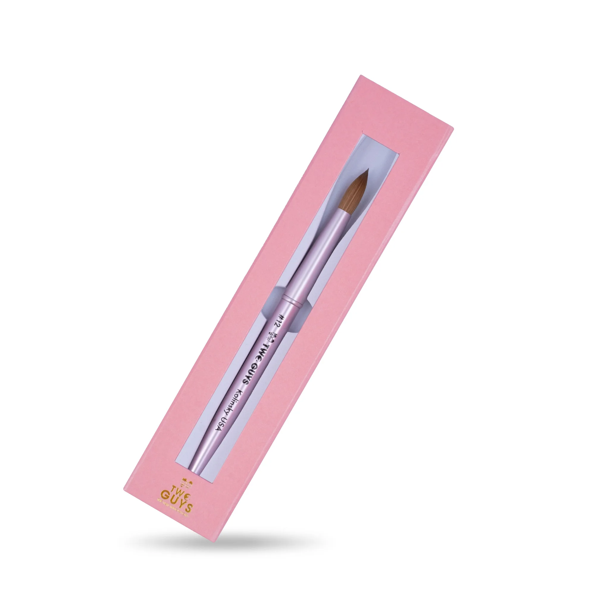 Kolinsky Brush - Size 12 (Pink)