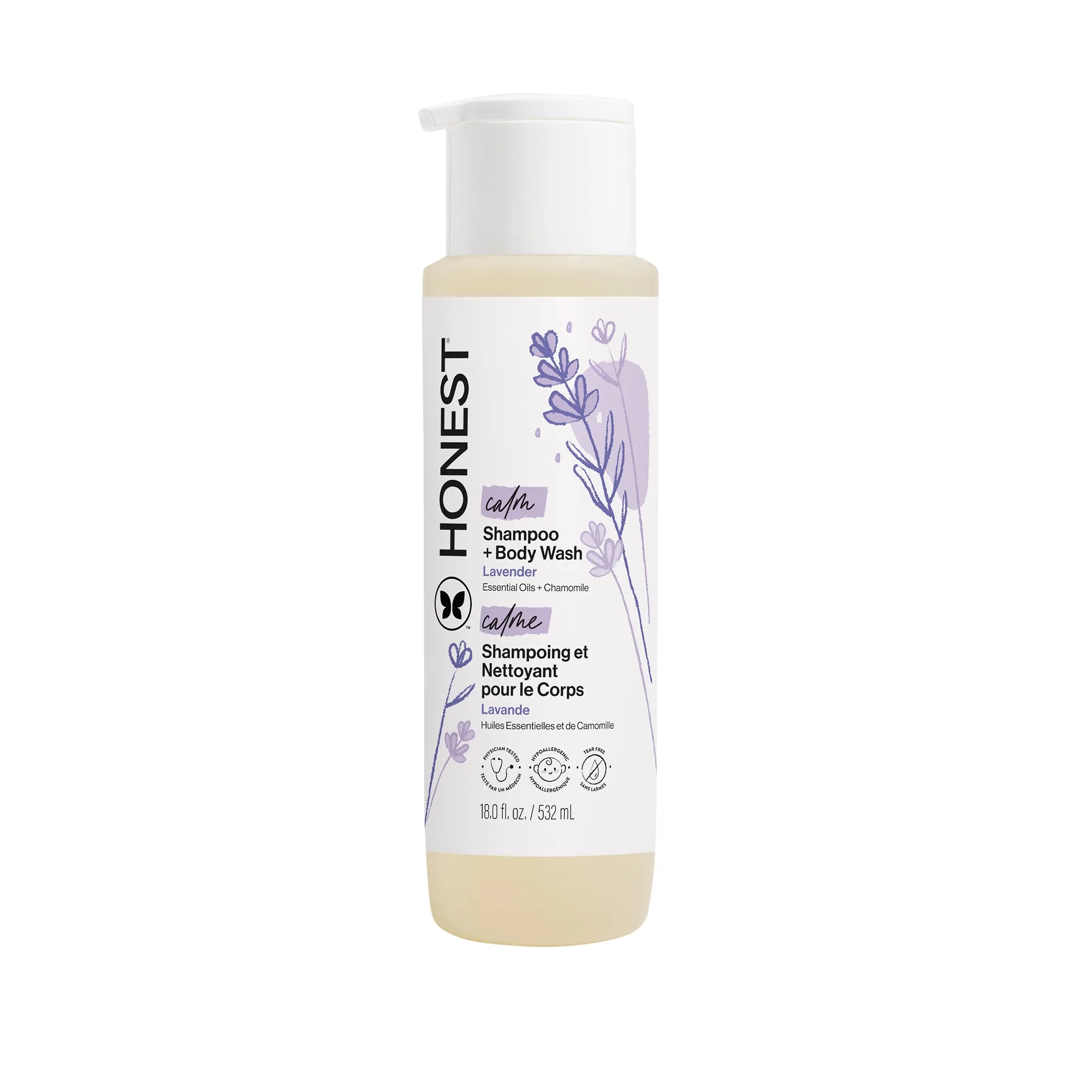 Shampoing + Gel Douche, Format Économique, Calme