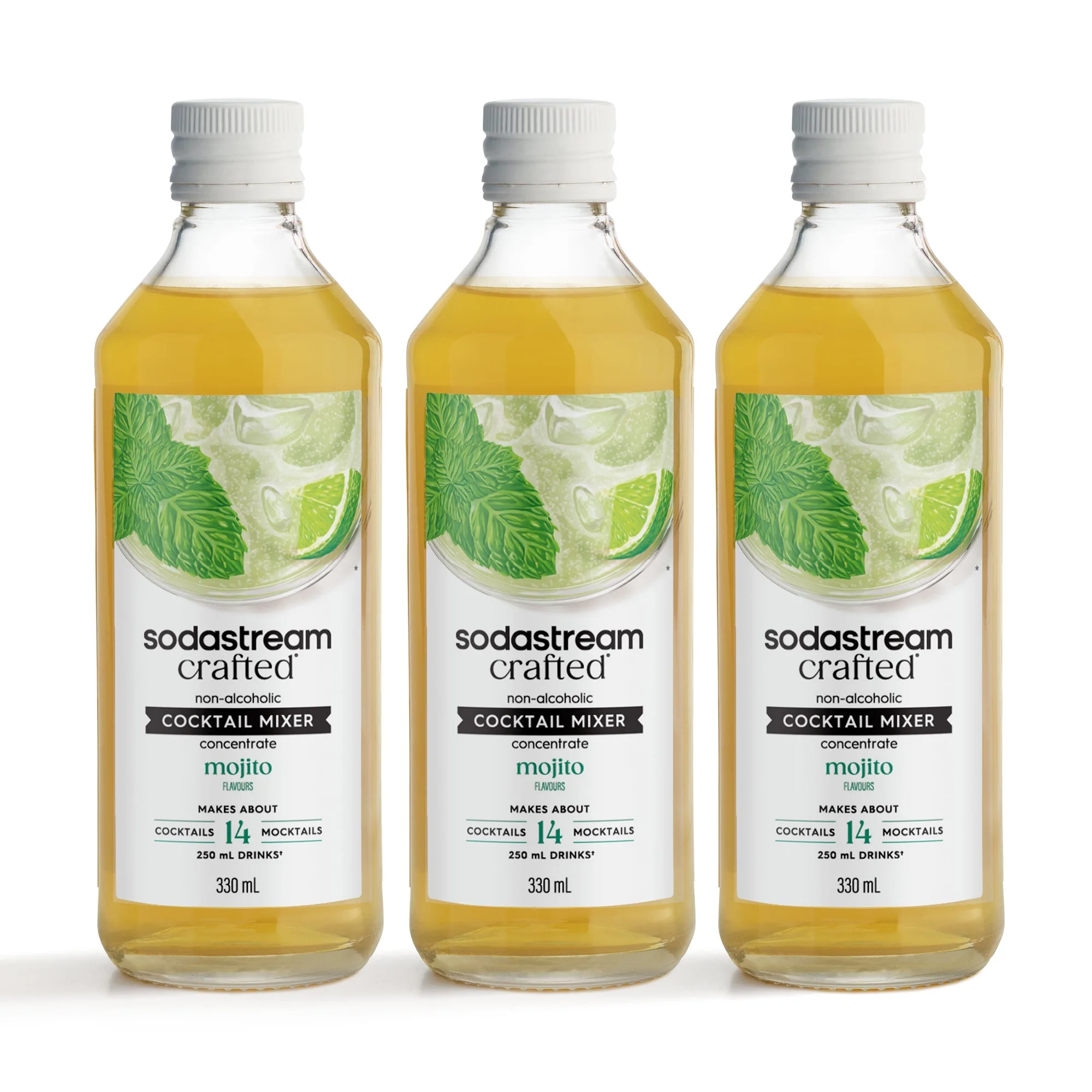 소다스트림 Crafted® 모히토 칵테일 믹서 3팩 330ml