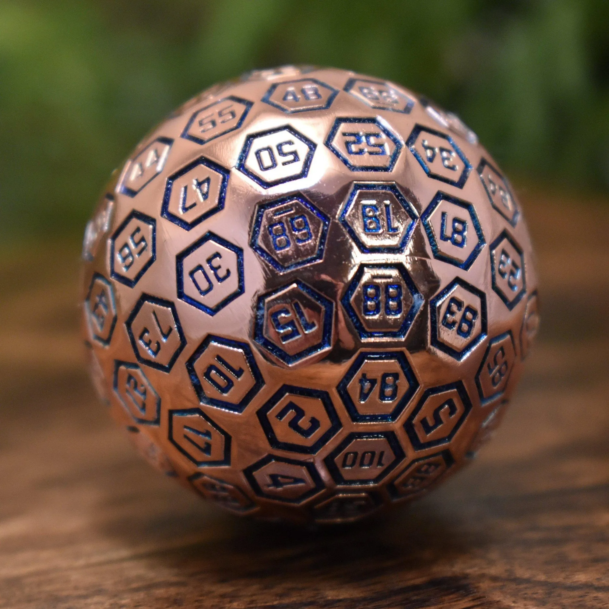 PRE-ORDER || The Orb D100 - Aqua and Bronze Metal Die