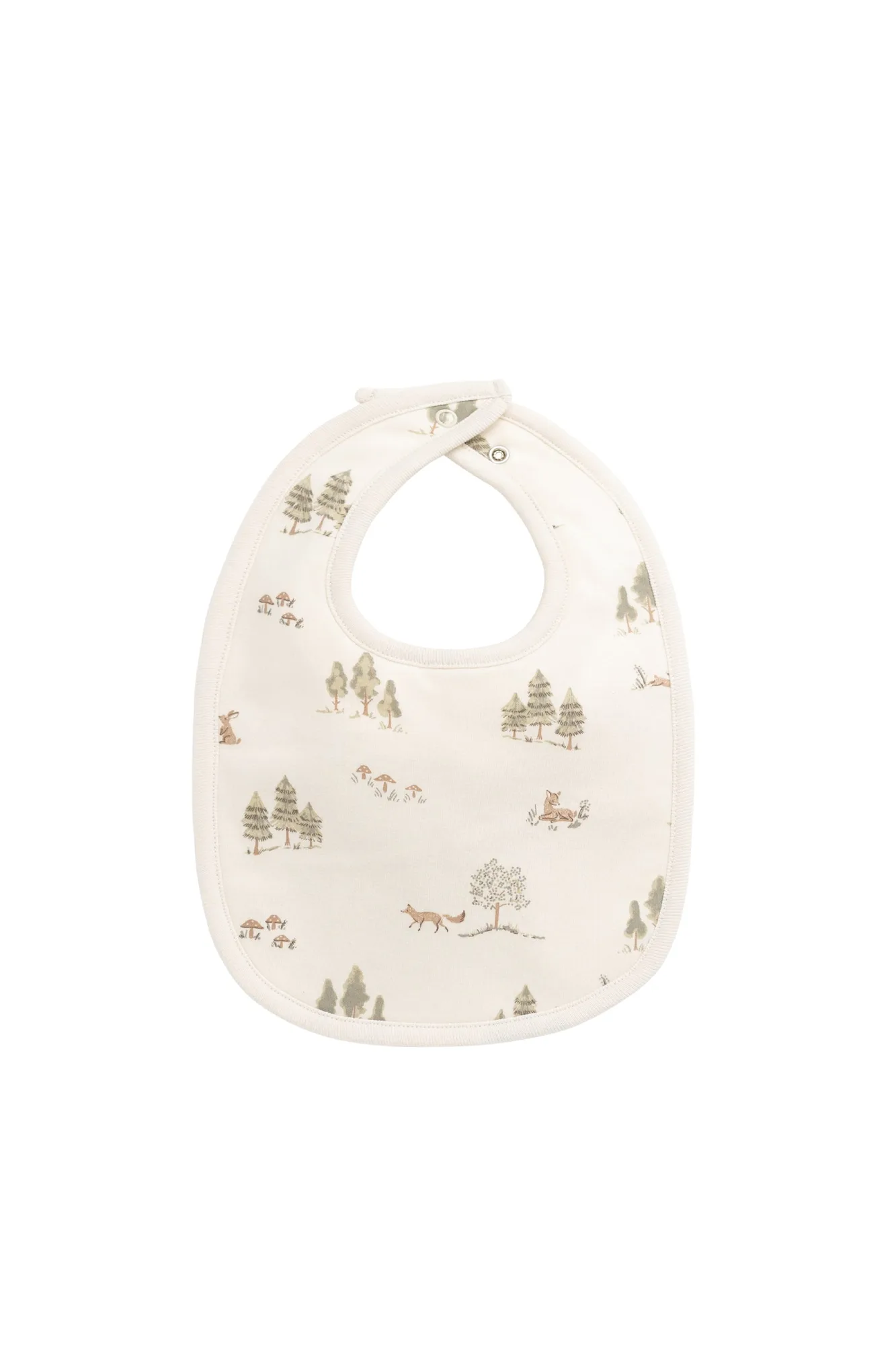 Organic Cotton Bib - Pine Forest Friends